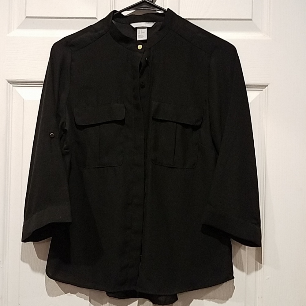 H&M black blouse